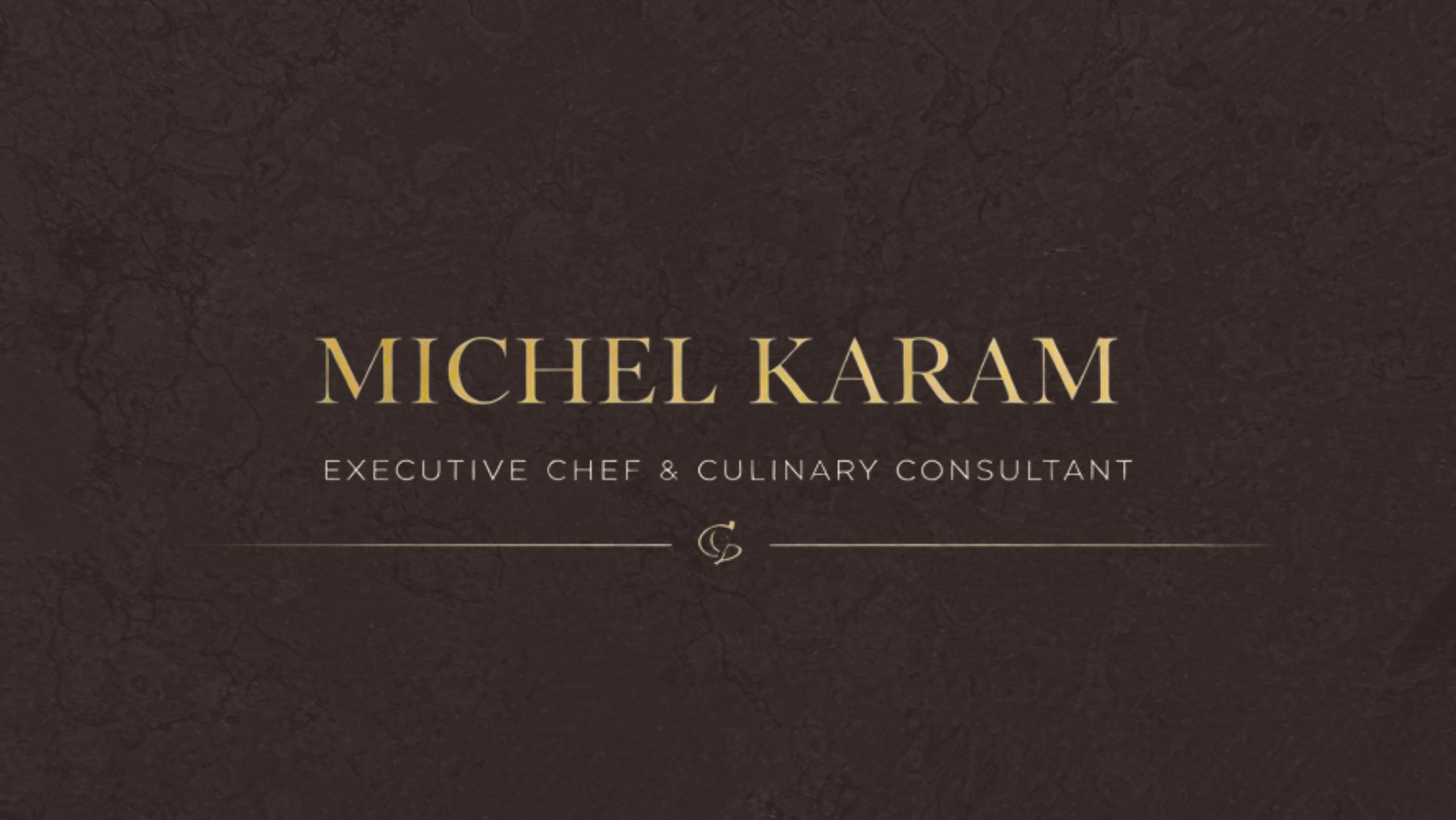 Chef Michel Karam brand and business structuring preview